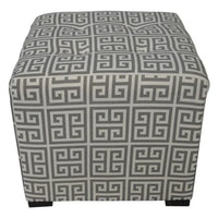 Pouf carré capitonné 4 boutons Merton Towers