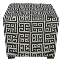 Pouf carré capitonné 4 boutons Merton Towers