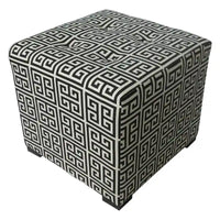 Pouf carré capitonné 4 boutons Merton Towers