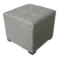 Pouf carré capitonné 4 boutons Merton Towers