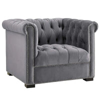 Fauteuil en velours haute performance