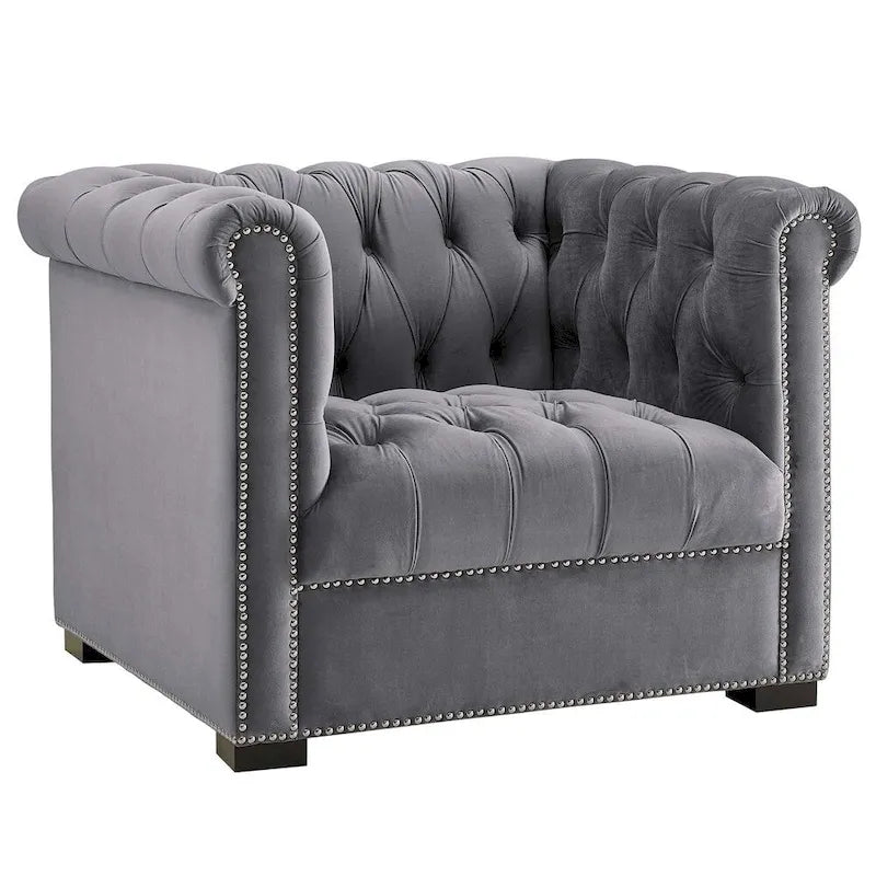 Fauteuil en velours haute performance