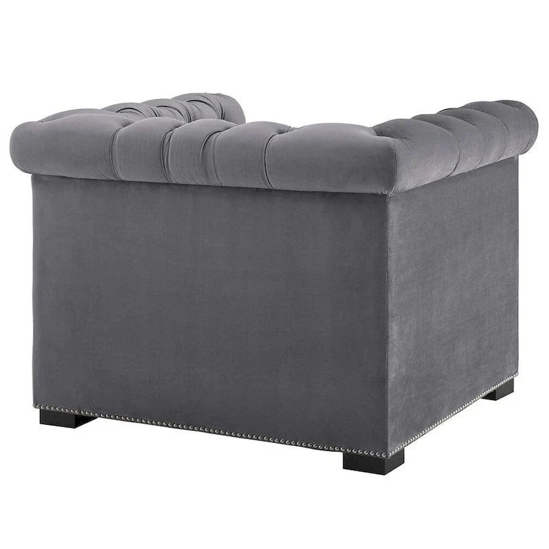 Fauteuil en velours haute performance