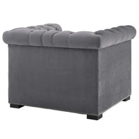 Fauteuil en velours haute performance