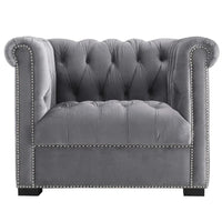 Fauteuil en velours haute performance