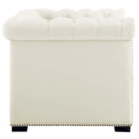 Fauteuil en velours haute performance