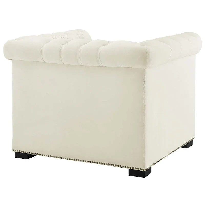 Fauteuil en velours haute performance