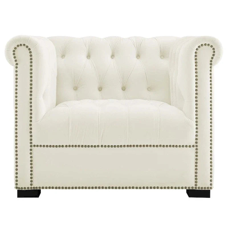Fauteuil en velours haute performance