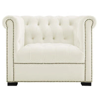 Fauteuil en velours haute performance