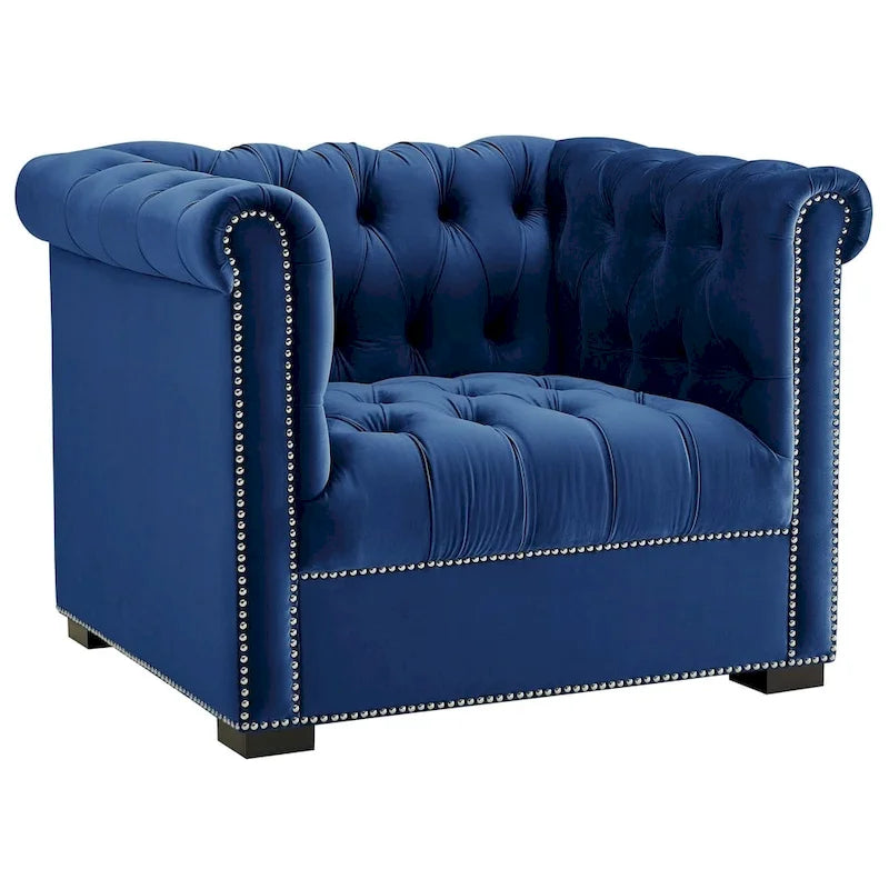 Fauteuil en velours haute performance