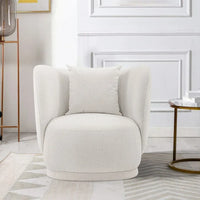 Manhattan Comfort Ensemble canapé Siri contemporain et fauteuil d'appoint avec coussins