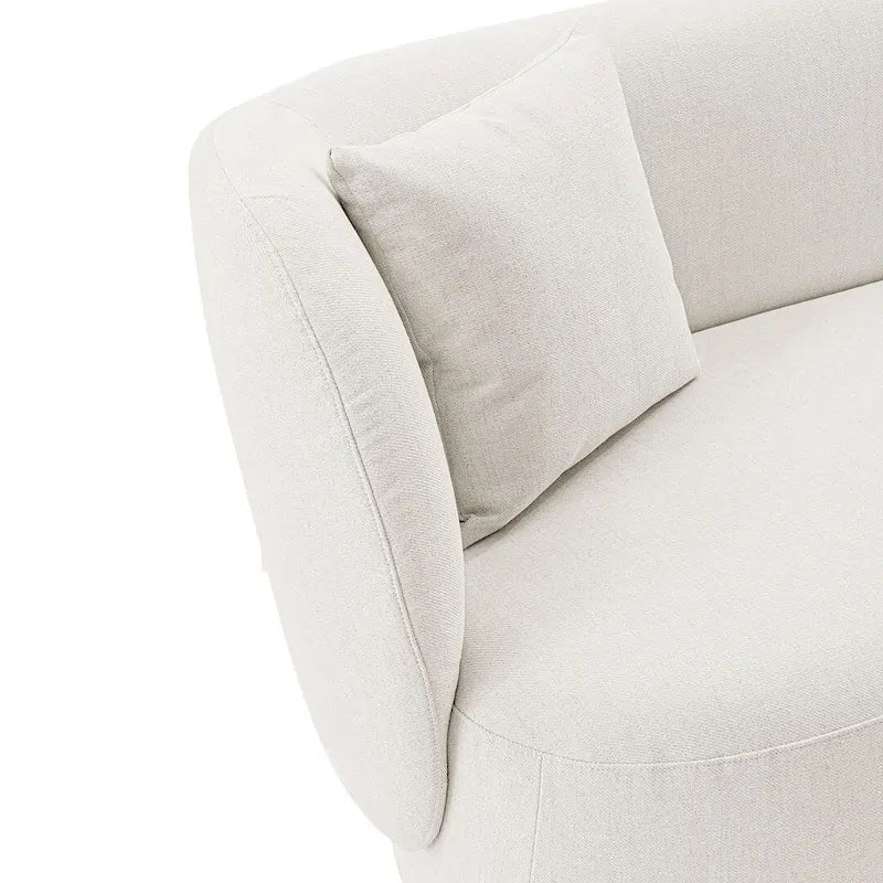 Manhattan Comfort Ensemble canapé Siri contemporain et fauteuil d'appoint avec coussins