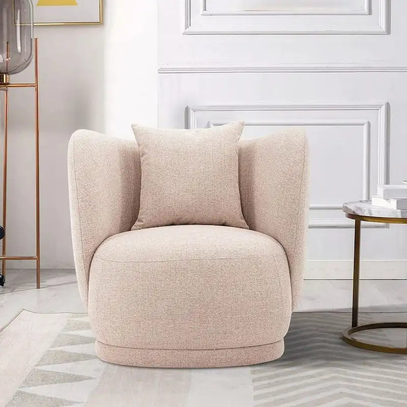 Manhattan Comfort Ensemble canapé Siri contemporain et fauteuil d'appoint avec coussins