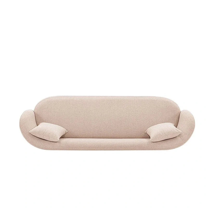 Manhattan Comfort Ensemble canapé Siri contemporain et fauteuil d'appoint avec coussins