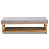 Banc de rangement moderne et rustique The Gray Barn Windy Ridge