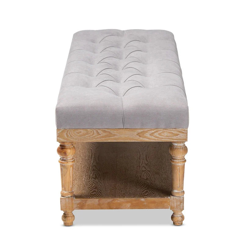 Banc de rangement moderne et rustique The Gray Barn Windy Ridge