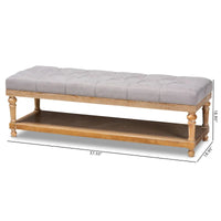 Banc de rangement moderne et rustique The Gray Barn Windy Ridge