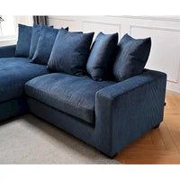 Us Pride Furniture Payan - Canapé sectionnel en L en velours côtelé de 102,4 po de large