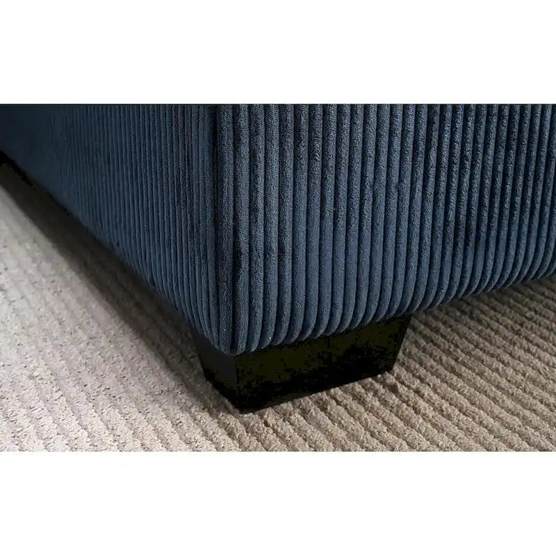 Us Pride Furniture Payan - Canapé sectionnel en L en velours côtelé de 102,4 po de large