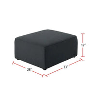 Canapé sectionnel modulable avec ottoman