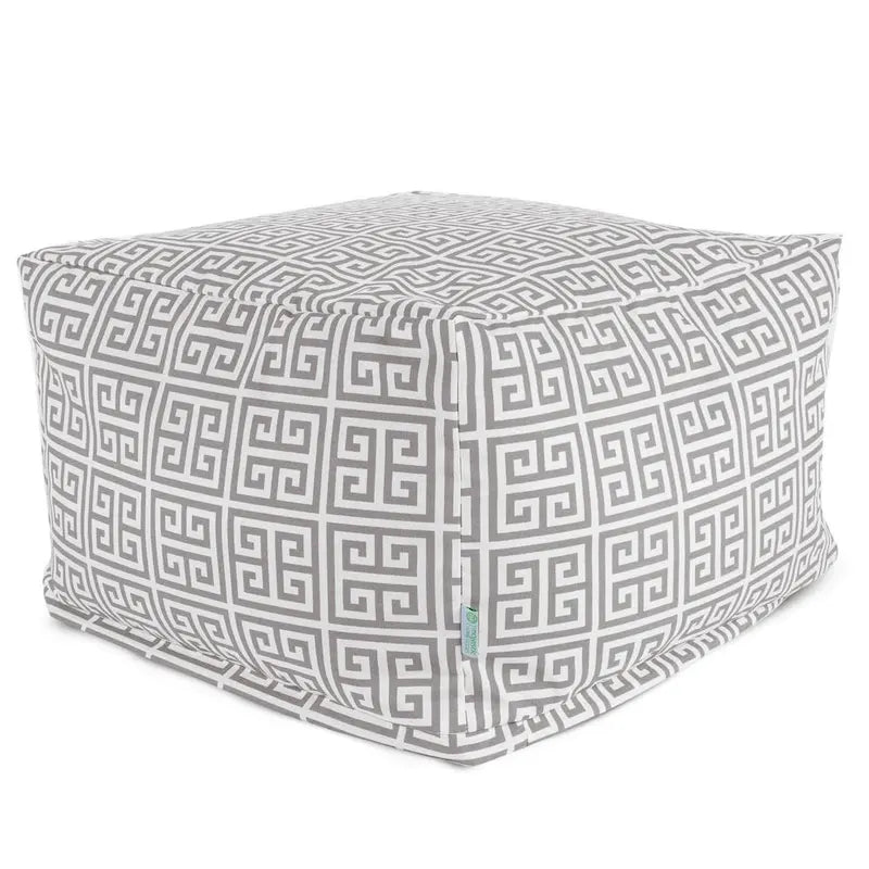 Majestic Home Goods Pouf ottoman Tours intérieur/extérieur 68,6 cm L x 68,6 cm l x 43,2 cm H