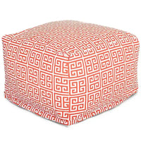 Majestic Home Goods Pouf ottoman Tours intérieur/extérieur 68,6 cm L x 68,6 cm l x 43,2 cm H
