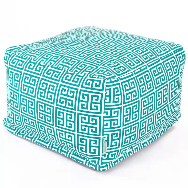 Majestic Home Goods Pouf ottoman Tours intérieur/extérieur 68,6 cm L x 68,6 cm l x 43,2 cm H