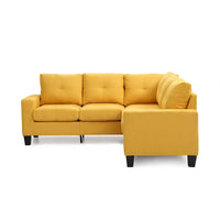 Canapé sectionnel en L 2 pièces Newbury 82 po de large en sergé de polyester - 32 L x 82 l x 35 H