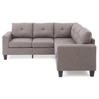 Canapé sectionnel en L 2 pièces Newbury 82 po de large en sergé de polyester - 32 L x 82 l x 35 H