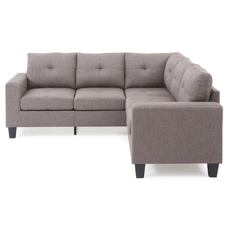 Canapé sectionnel en L 2 pièces Newbury 82 po de large en sergé de polyester - 32 L x 82 l x 35 H