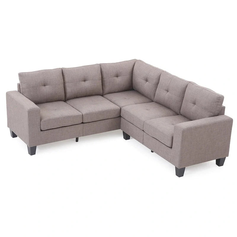 Canapé sectionnel en L 2 pièces Newbury 82 po de large en sergé de polyester - 32 L x 82 l x 35 H