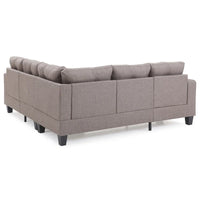 Canapé sectionnel en L 2 pièces Newbury 82 po de large en sergé de polyester - 32 L x 82 l x 35 H