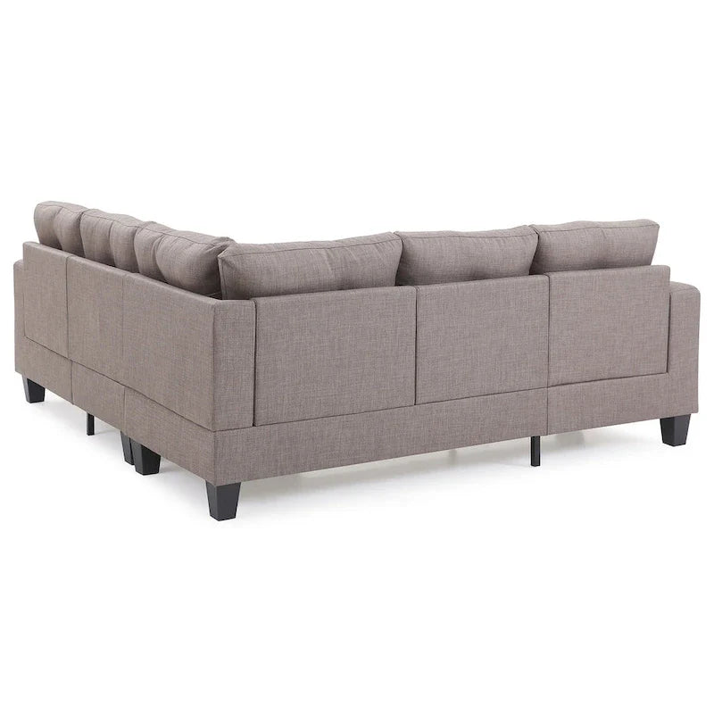 Canapé sectionnel en L 2 pièces Newbury 82 po de large en sergé de polyester - 32 L x 82 l x 35 H