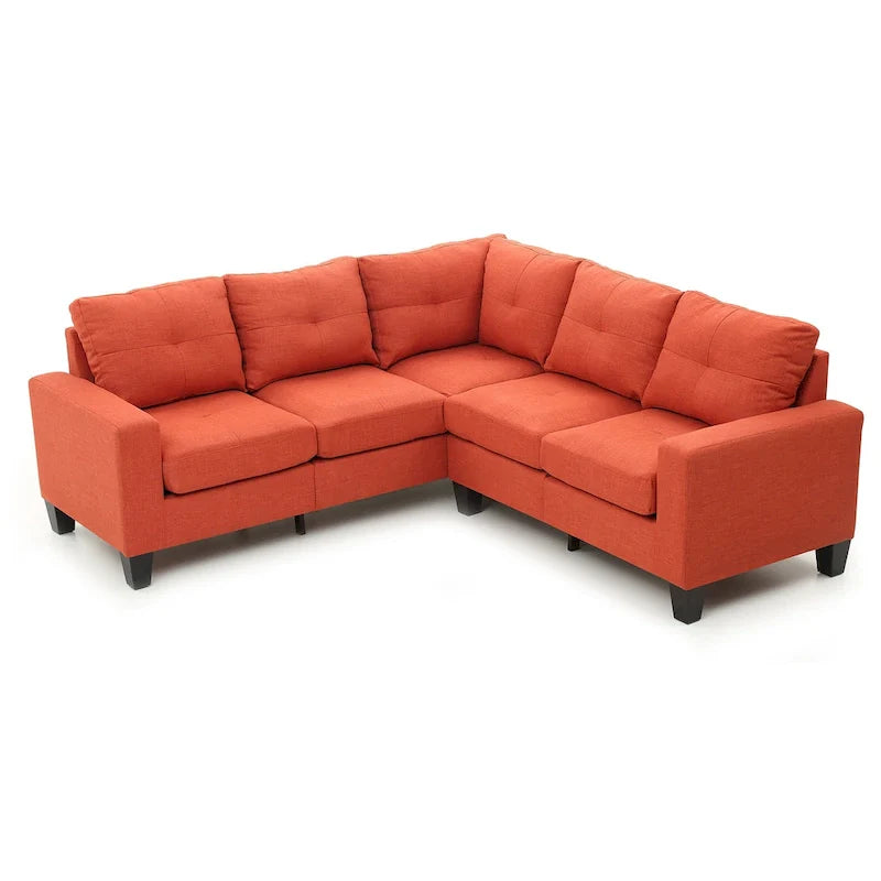 Canapé sectionnel en L 2 pièces Newbury 82 po de large en sergé de polyester - 32 L x 82 l x 35 H