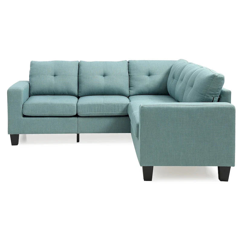 Canapé sectionnel en L 2 pièces Newbury 82 po de large en sergé de polyester - 32 L x 82 l x 35 H