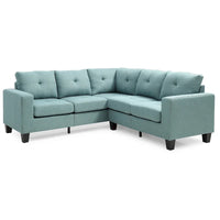 Canapé sectionnel en L 2 pièces Newbury 82 po de large en sergé de polyester - 32 L x 82 l x 35 H