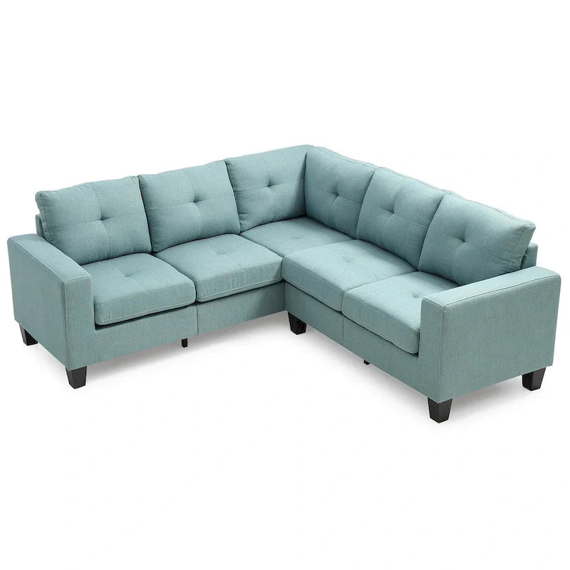 Canapé sectionnel en L 2 pièces Newbury 82 po de large en sergé de polyester - 32 L x 82 l x 35 H