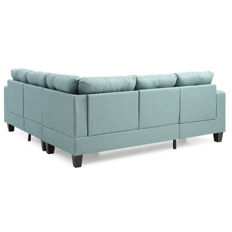 Canapé sectionnel en L 2 pièces Newbury 82 po de large en sergé de polyester - 32 L x 82 l x 35 H