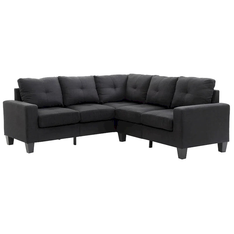 Canapé sectionnel en L 2 pièces Newbury 82 po de large en sergé de polyester - 32 L x 82 l x 35 H