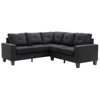 Canapé sectionnel en L 2 pièces Newbury 82 po de large en sergé de polyester - 32 L x 82 l x 35 H