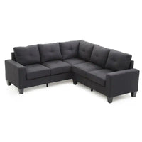 Canapé sectionnel en L 2 pièces Newbury 82 po de large en sergé de polyester - 32 L x 82 l x 35 H