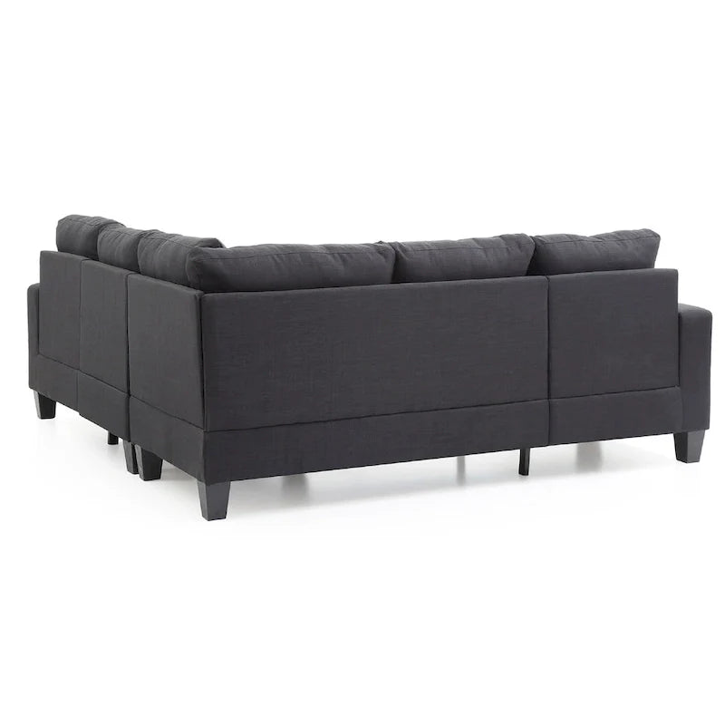Canapé sectionnel en L 2 pièces Newbury 82 po de large en sergé de polyester - 32 L x 82 l x 35 H