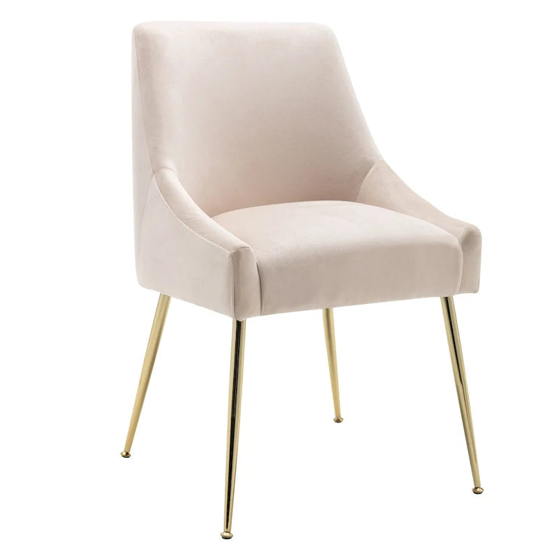 Fauteuil d'appoint contemporain en velours Arcadia (lot de 2)