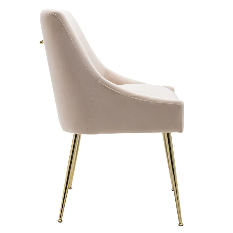 Fauteuil d'appoint contemporain en velours Arcadia (lot de 2)