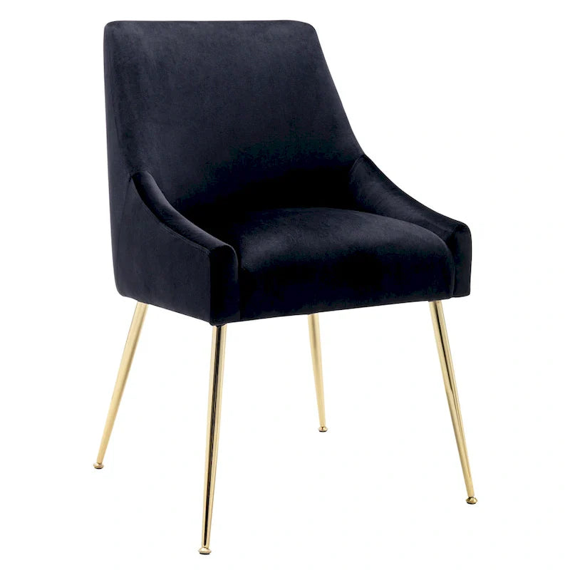 Fauteuil d'appoint contemporain en velours Arcadia (lot de 2)