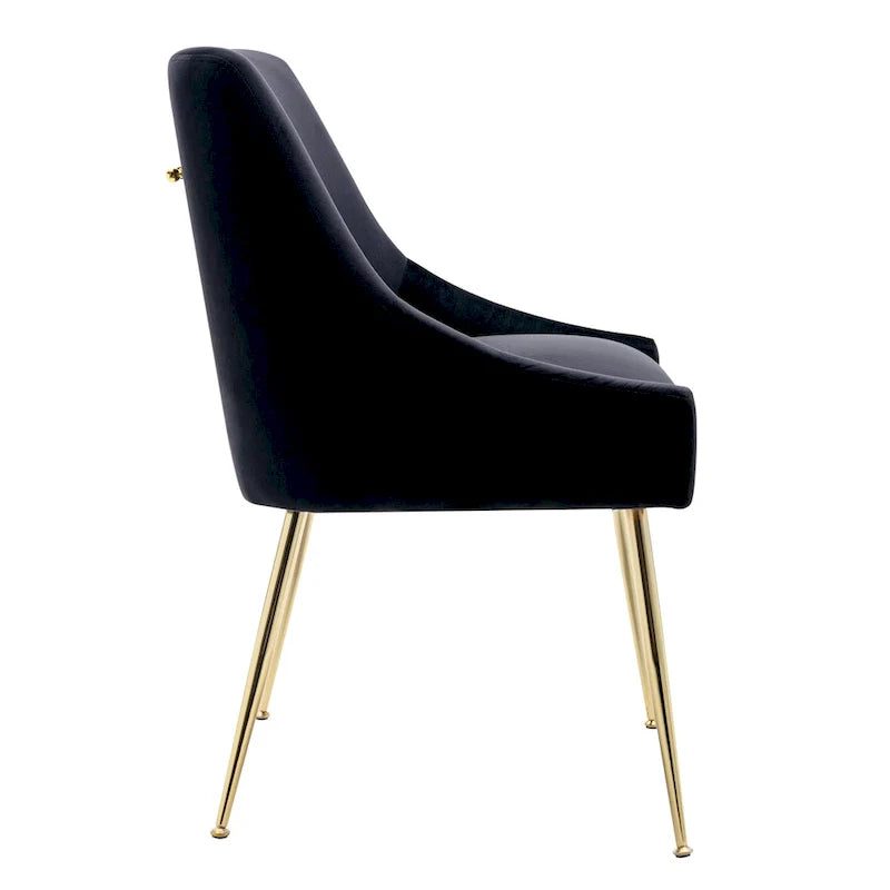 Fauteuil d'appoint contemporain en velours Arcadia (lot de 2)