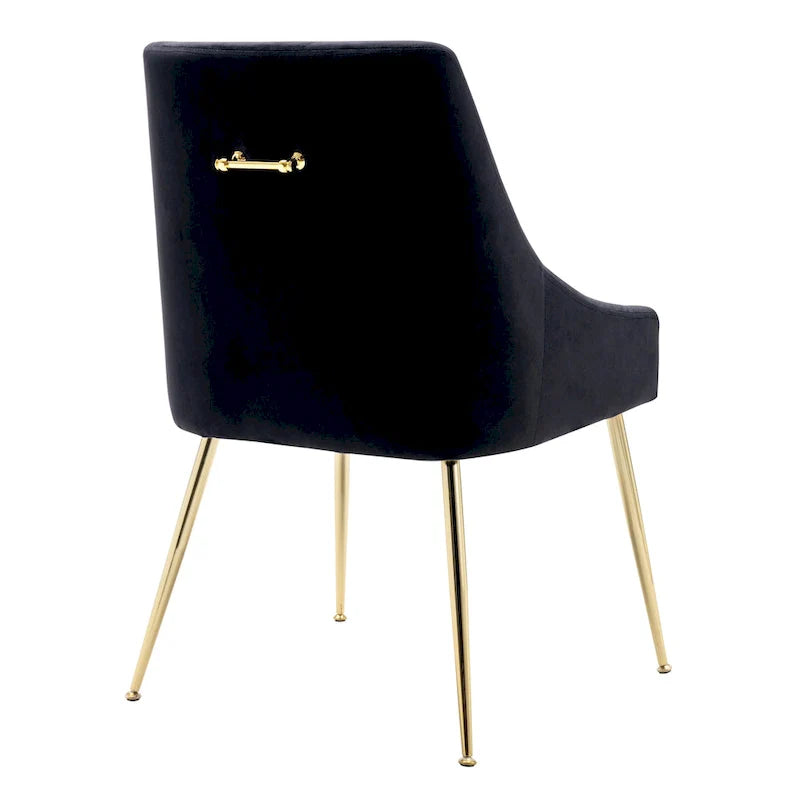 Fauteuil d'appoint contemporain en velours Arcadia (lot de 2)