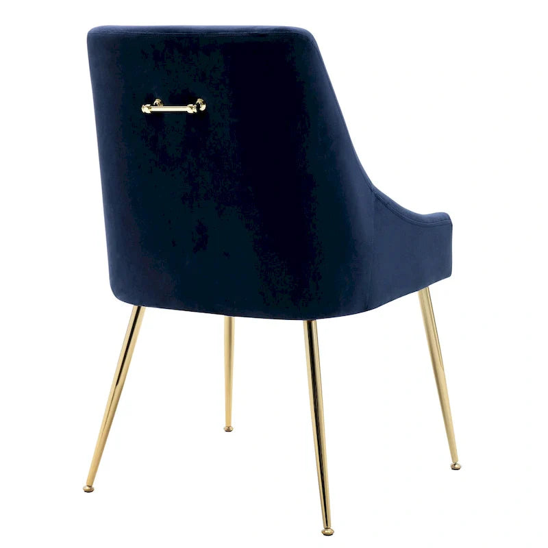 Fauteuil d'appoint contemporain en velours Arcadia (lot de 2)