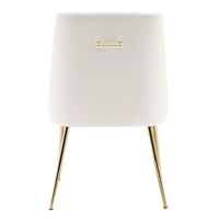 Fauteuil d'appoint contemporain en velours Arcadia (lot de 2)