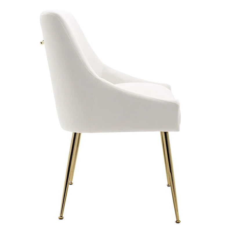 Fauteuil d'appoint contemporain en velours Arcadia (lot de 2)